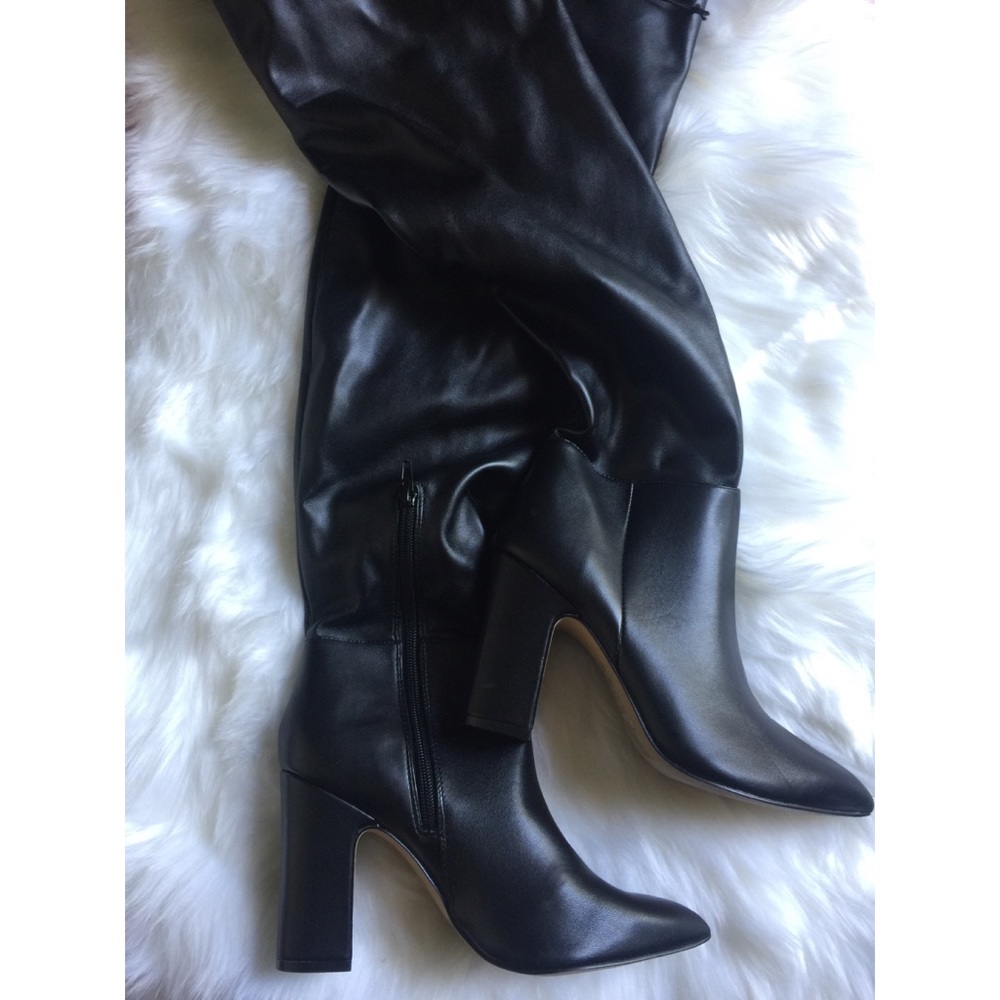 NWT Express knee high faux leather boots size 7&8